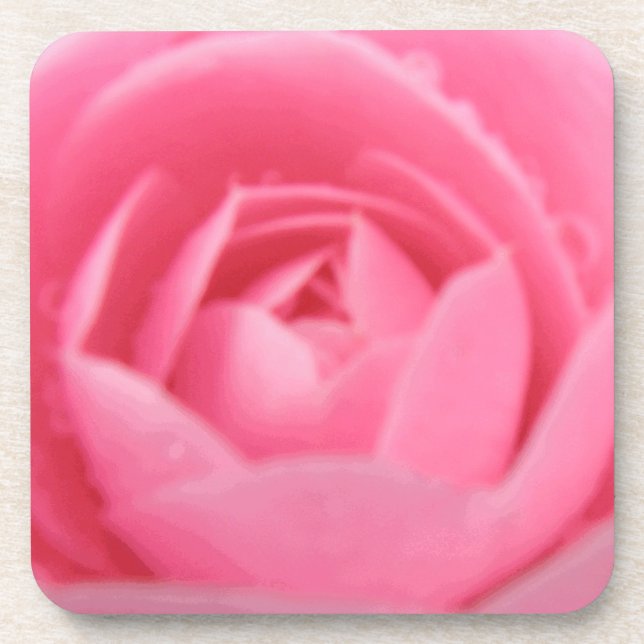 Dessous de verre de liège rose Camellia (Devant)
