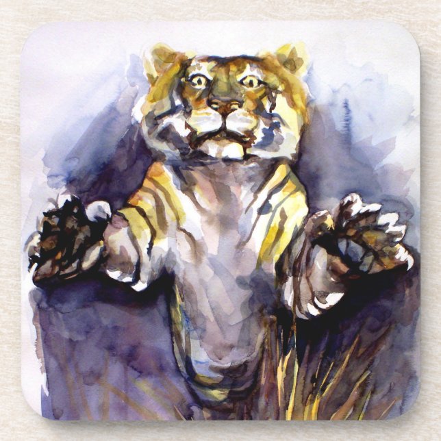Dessous de verre de liège tigre (Devant)
