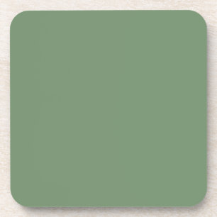 Dessous de verre de liège vert Pastel Sage