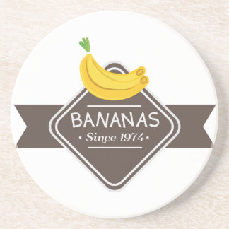 Dessous de verre de logo de BANANES
