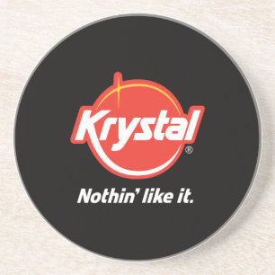 Dessous de verre de logo de Krystal