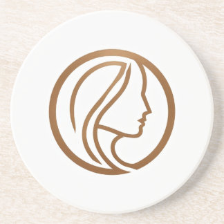Dessous de verre de logo Elegant Woman