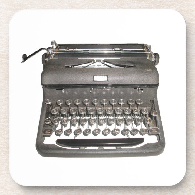 Dessous de verre de machine à écrire manuel (Devant)