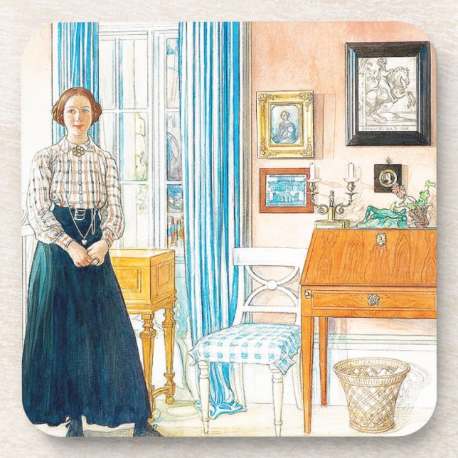 Dessous de verre de maison familiale de Madame de (Devant)