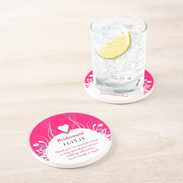 Dessous de verre de Mariage de Bridesmaid (Côté)