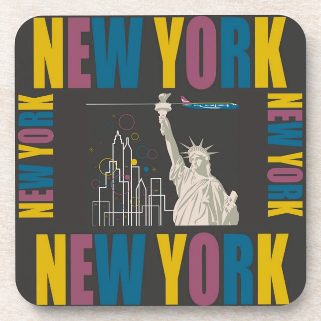 Dessous de verre de New York (Devant)