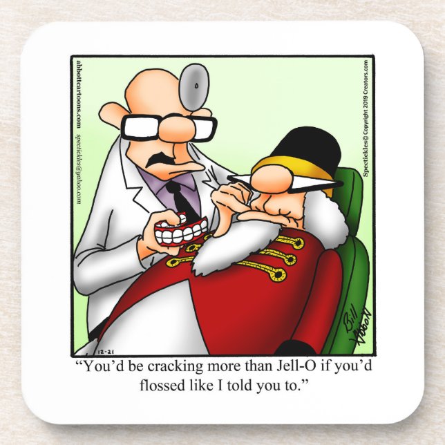 Dessous de verre de Noël Humour (Devant)