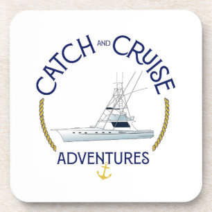 Dessous de verre de pêche nautique - Catch & Cruis