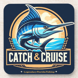 Dessous de verre de pêche nautique - Catch & Cruis