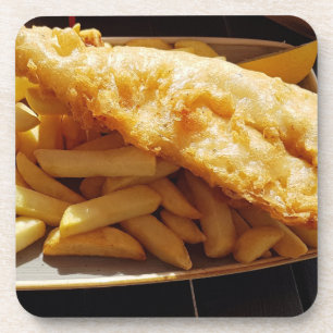 Dessous de verre de poisson et de chips