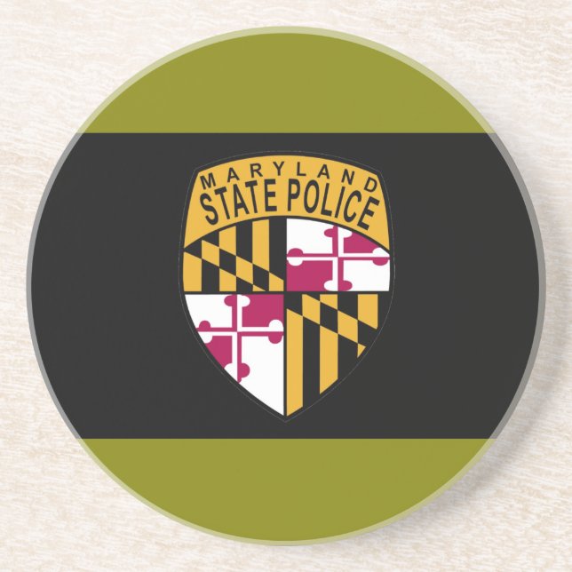 Dessous de verre de police d'état du Maryland (Devant)