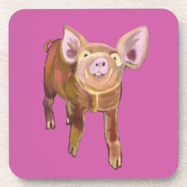 Dessous de verre de porc de pâturage (Devant)