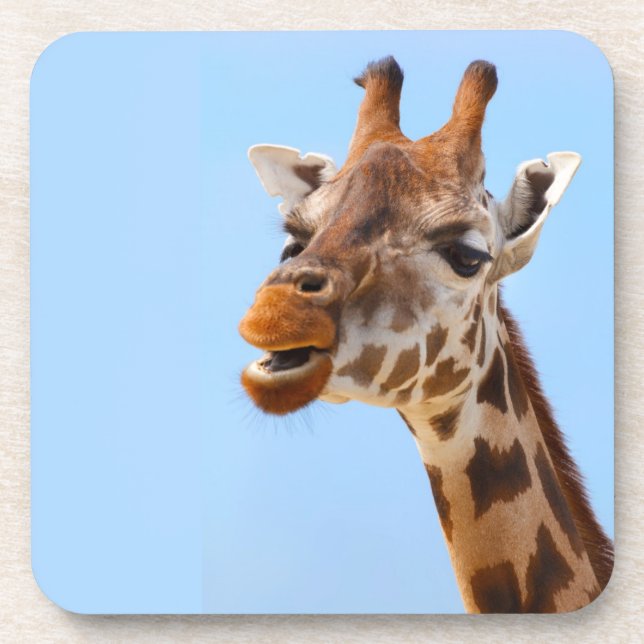 Dessous de verre de portrait de Giraffe (Devant)