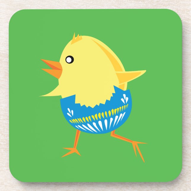 Dessous de verre de poussins de Pâques (Devant)