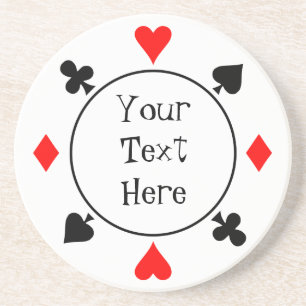 Dessous de verre de puces de casino