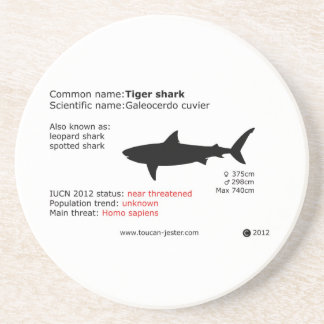 Dessous de verre de requin tigre