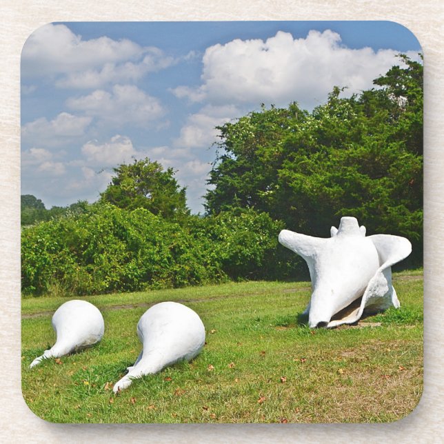 Dessous de verre de sculpture Shell (Devant)