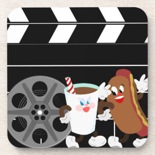 Dessous de verre de soirée cinéma