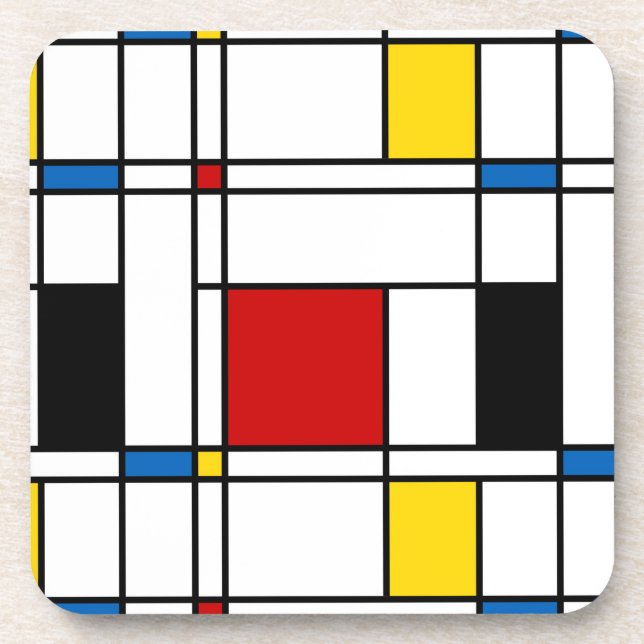 Dessous-de-verre De Stijl Motif (Devant)