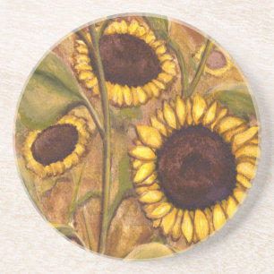 Dessous de verre de tournesol Dons joyeux de fleur