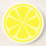 Dessous de verre de tranche de citron<br><div class="desc">Dessous de verre avec illustration d'une tranche de citron.</div>