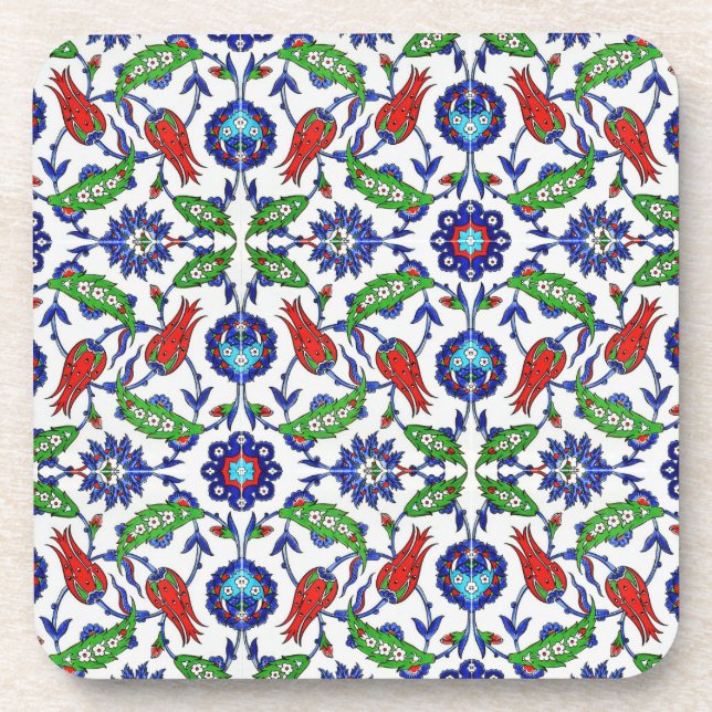 dessous de verre de tulipes turques (Devant)