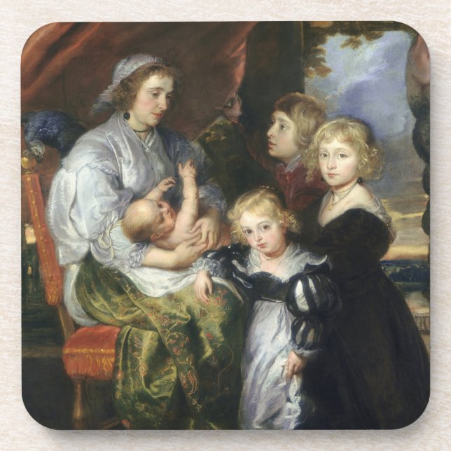 Dessous-de-verre Deborah Kip et ses enfants (Devant)