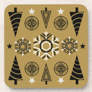 Dessous-de-verre Décor de Noël Art Nouveau