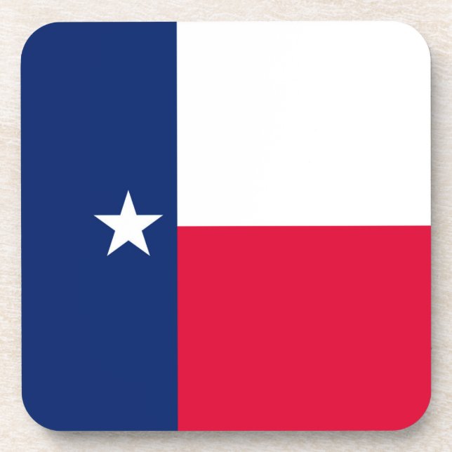 Dessous-de-verre Décor design du drapeau d'état du Texas (Devant)