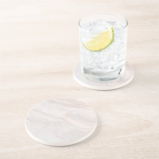 Dessous de verre décoratif en grès à finition marb (Côté)