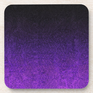 Dessous-de-verre Dégradé de Parties scintillant noire et violette