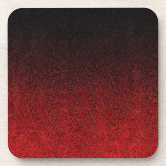 Dessous-de-verre Dégradé de Parties scintillant rouge et noire