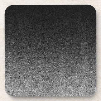 Dessous-de-verre Dégradé en argent et en Parties scintillant noire
