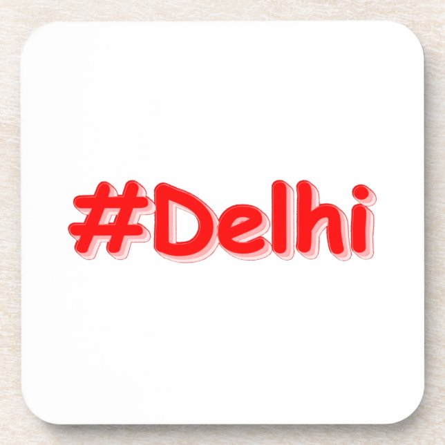 Dessous-de-verre "#Delhi" Joli Design. Commandez dès maintenant  (Devant)