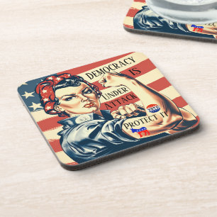 Dessous-de-verre Démocratie / Protection It Beverage Coaster