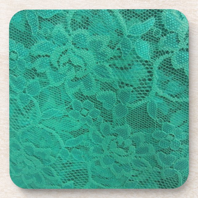 Dessous-de-verre Dentelle turquoise (Devant)