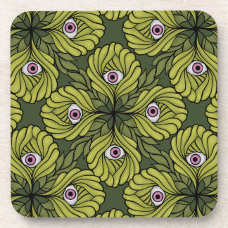 Dessous-de-verre Déplaisant mignon Plante printemps vert Imaginaire
