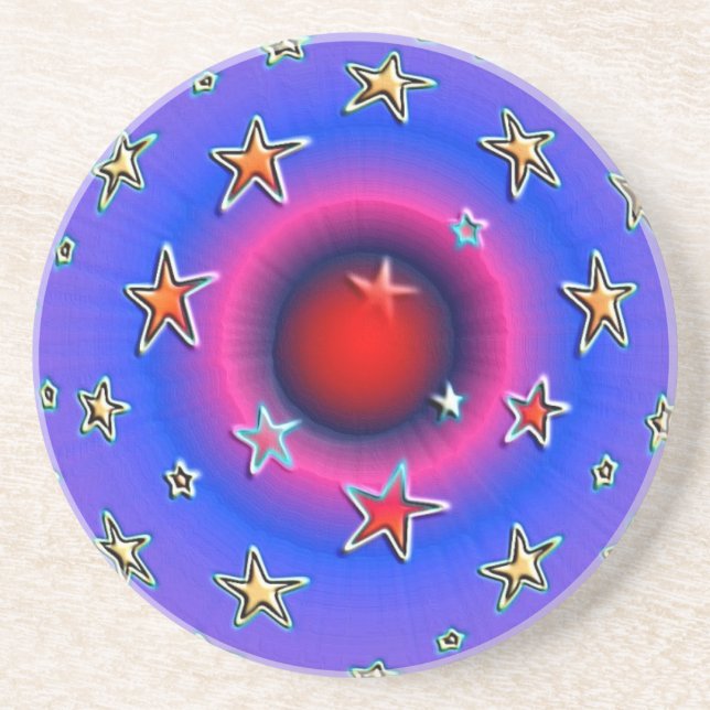 Dessous de verre des étoiles (Devant)