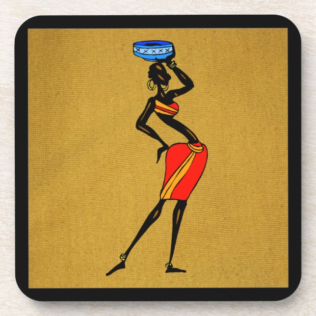 Dessous de verre des femmes d'Afrique (Devant)