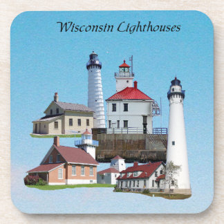 Dessous de verre des phares du Wisconsin