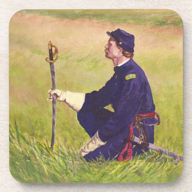 Dessous de verre des soldats de la guerre civile (Devant)