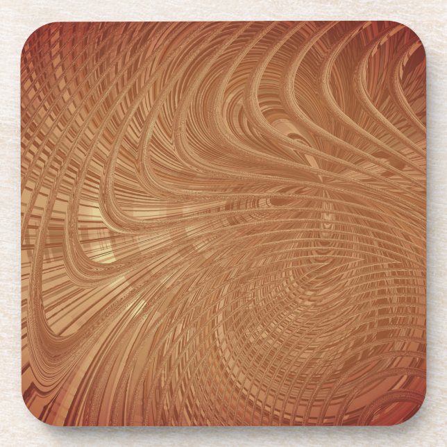 Dessous de verre des vagues Abstraites (Devant)