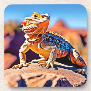 Dessous-de-verre Desert Lizard Gros plan