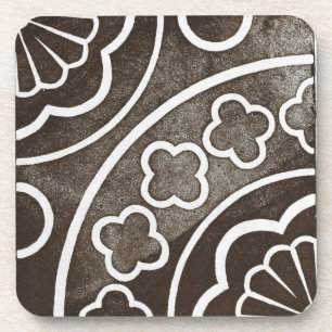 Dessous-de-verre Design d'art celtique irlandais vintage noir