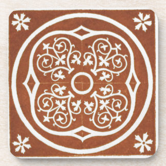 Dessous-de-verre Design d'art celtique irlandais vintage rouge