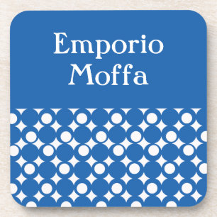 Dessous-de-verre Design de boule bleu denim mod @ Emporio Moffa ave