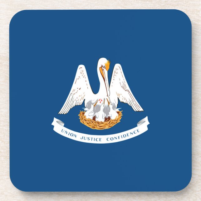 Dessous-de-verre Design de Louisiana State Flag (Devant)