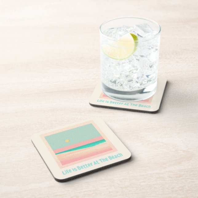 Dessous-de-verre Design de plage (Côté Droit)