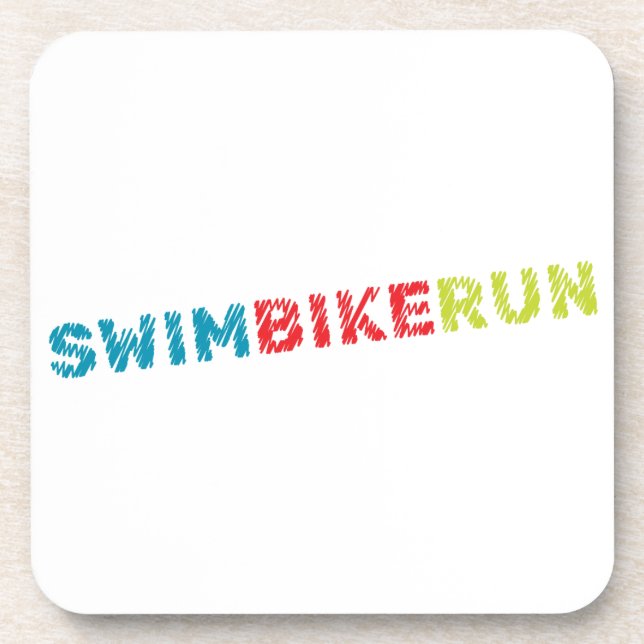 Dessous-de-verre Design de triathlon (Devant)