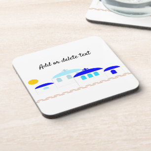 Dessous-de-verre Design grec Ajouter un texte